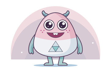 Friendly Cartoon Alien Character Background