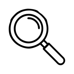 Magnifying glass search find zoom icon symbol tool lens glass look explore investigation research