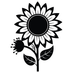 sunflower silhouette
