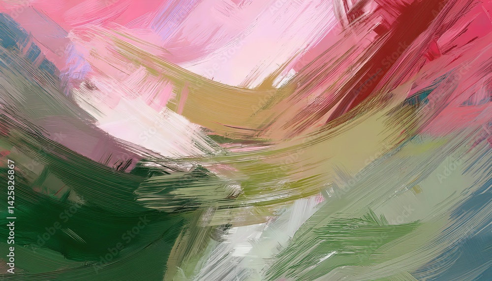 Poster abstract painting texture intense vibrancy meets deep dimension in a dynamic play of colors and text