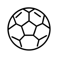 Obraz premium Soccer ball football sport game play kick goal match team soccer field competition icon vector