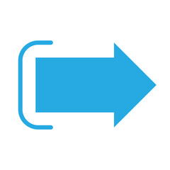 blue arrow icon