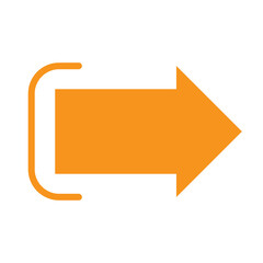 Right way arrow icon vector art