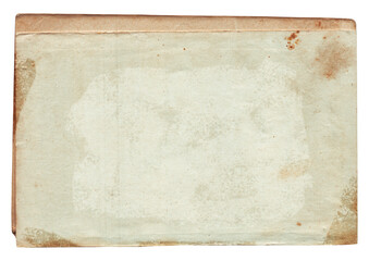 Vintage background of old ancient torn paper texture isolated