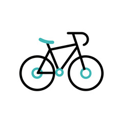 Obraz premium Creative Bicycle Doodle Vector Icon for Design Projects