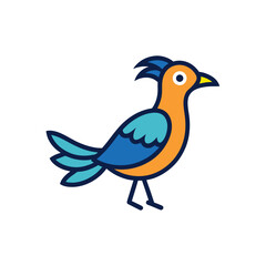 Fototapeta premium Creative Bird Doodle Vector Icon for Unique Designs
