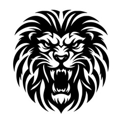 Obraz premium lion head vector