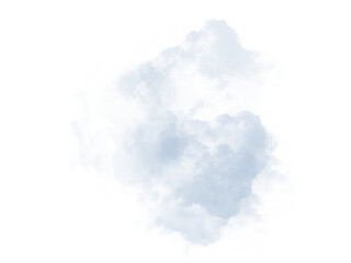 fluffy blue cloud spreading on background 
