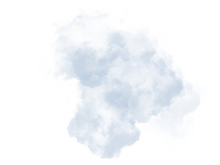 light blue cloud isolated on transparency background