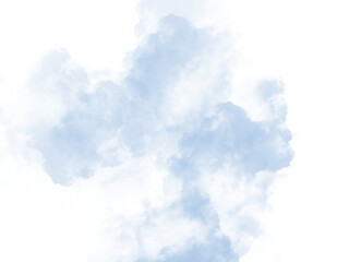 light blue fluffy cloud on background