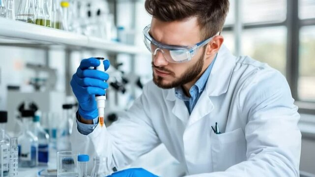 AI tools for lab data analysis, efficient data processing, futuristic scientific research.
