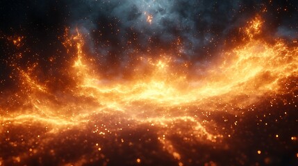 Naklejka premium Glimmering Motion Particle Glow Effect High Resolution Image