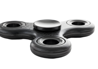 High-Quality Black Fidget Spinner Image transparent background
