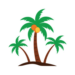 palm trees vector illustration