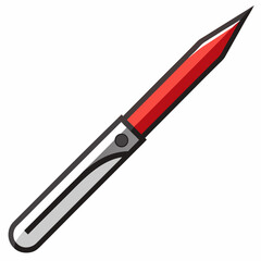 vector illustration of a knife