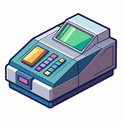 mobile phone isolated on white background