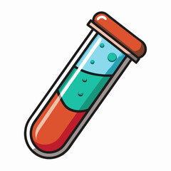 vector illustration of a test tube