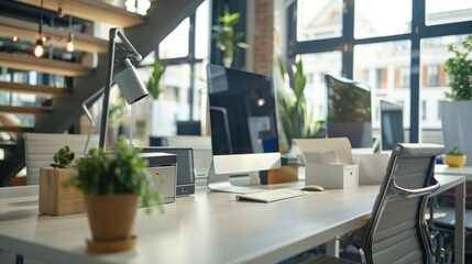 Fototapeta premium Technology in modern business environment
