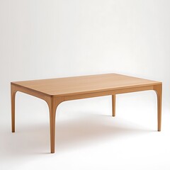 Wooden table with a white background