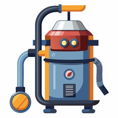 vector illustration of a vacuum cleaner