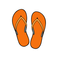 Flip Flops vector illustration on white background