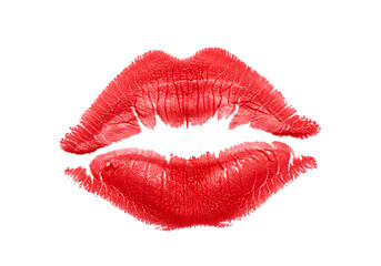 Red Lipstick Kiss Print: A Romantic Image transparent background