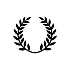 Doodle Vector Icon of a Laurel Wreath for Creative Projects