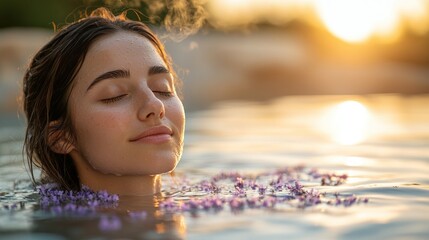 Relaxing spa experience in a natural setting