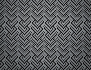 Abstract geometric pattern. A seamless vector background. Gray and black ornament. Graphic modern pattern. Simple lattice graphic design