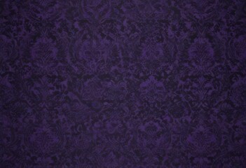 Intricate black damask on deep purple, seamless  ,  baroque, intricate, wallpaper texture