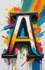 abstract watercolor background with paint splashes