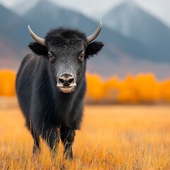 Yak in Autumn Meadow