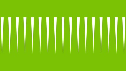 Set of striped transition masks white color 4k illustration. Lime green background lines 4k illustration.