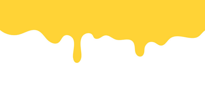 Honey dripping border vector illustration