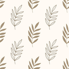 Obraz premium Seamless leaf pattern design for all types of fabrics and print or wallpaper 