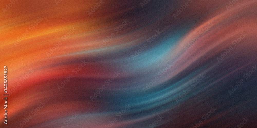 Poster an abstract depiction of swirling colors blending together in a dynamic and ethereal composition