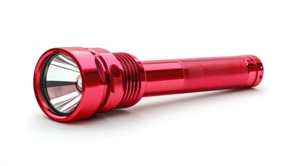 Red tactical flashlight