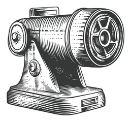Vintage Hand-Drawn Illustration of Classic Sewing Machine Design