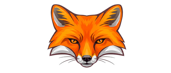 Obraz premium Vibrant and dynamic image of a fox's face