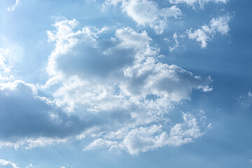 Sky, cloud blue nature background cloudy, spring bright gradient calm abstract background air nature wallpaper