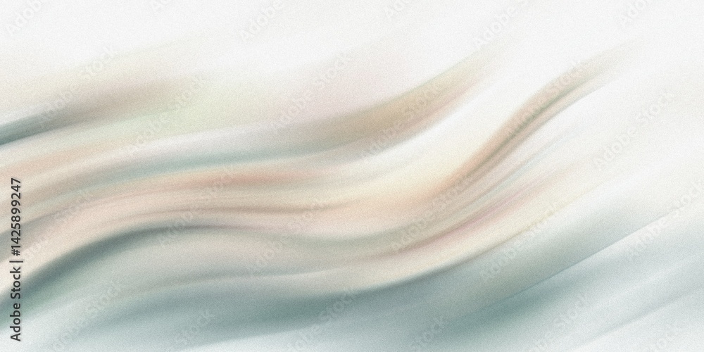 Aufkleber abstract pastel watercolor painting with flowing lines and soft color transitions creating a serene 