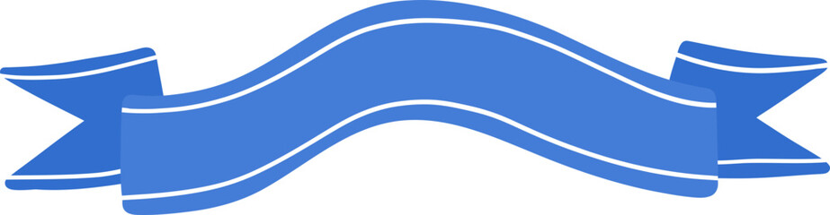 Wavy Ribbon Banner with Modern Look