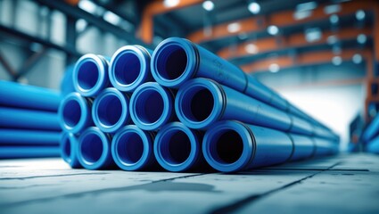 Polymer casing pipes stacked for borewell development