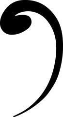 Elegant Flourish with Twisted Ends