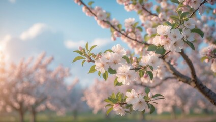 Obraz premium Vibrant Spring Blossoms in Full Bloom