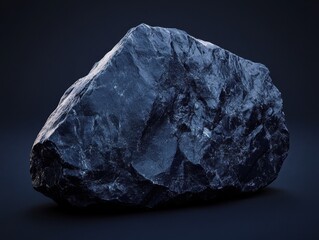 Obraz premium Dark, weighty, natural rock. Detailed texture and form