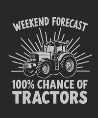 Vintage Tractor Driving Clip Art T-Shirt Design, Funny Farm Life Shirt for Country Style Clothing Lovers