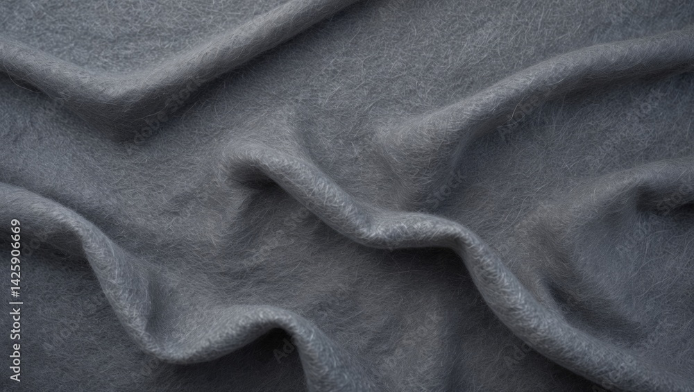 Poster soft grey felt texture with an abstract gray fabric background