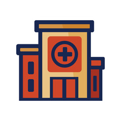 health and medical icons in retro style