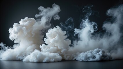 Smoke overlay collection with transparent background